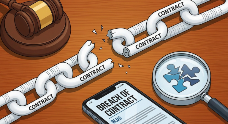 Business partners in a heated discussion over a signed agreement, depicting a contract dispute