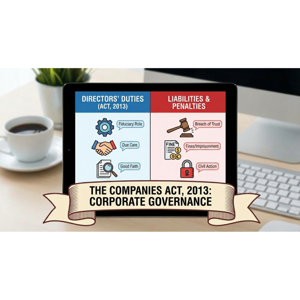 Corporate board of directors discussing duties and legal liabilities under the Companies Act 2013