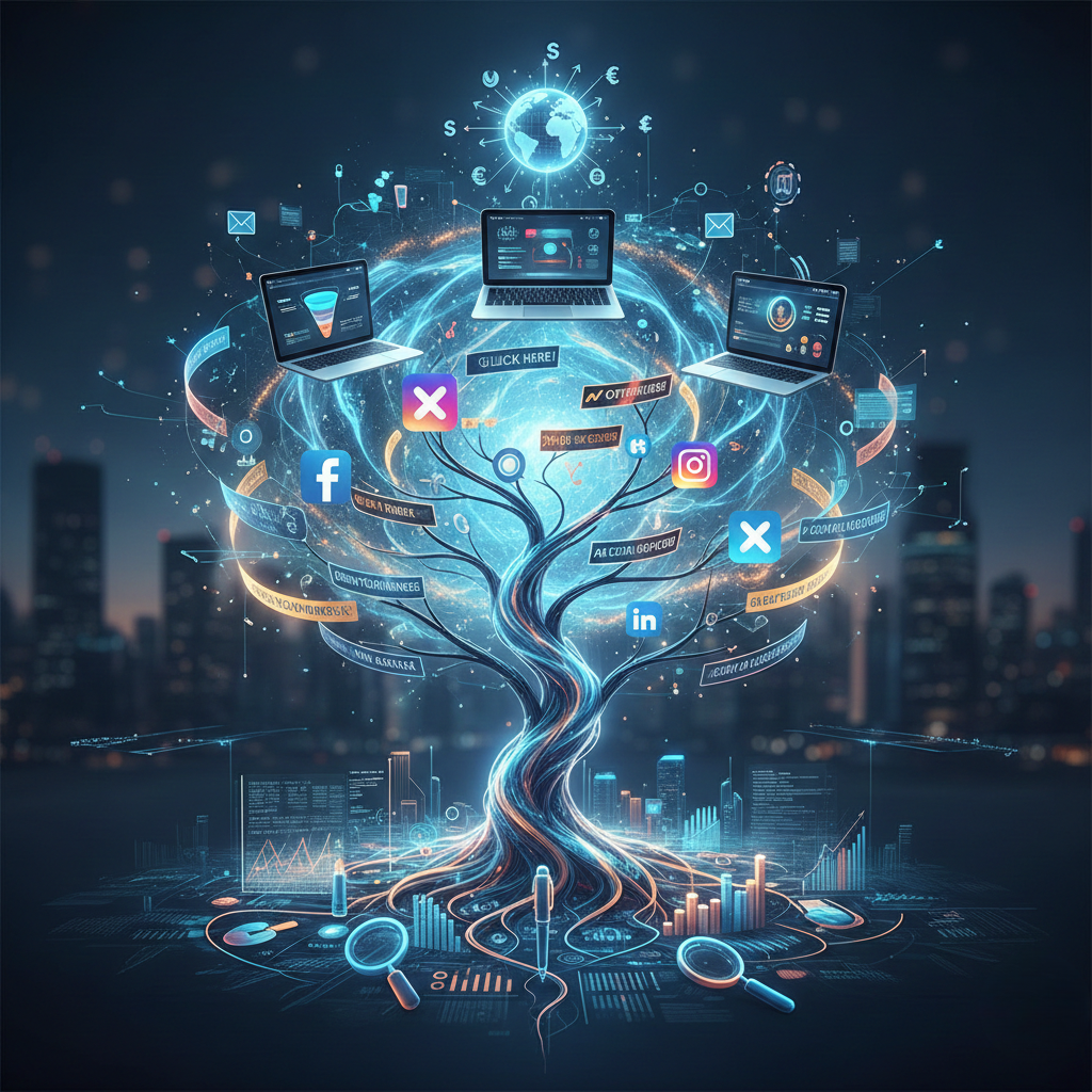 Smartphone displaying high audience engagement on Instagram and Facebook social media ad campaigns